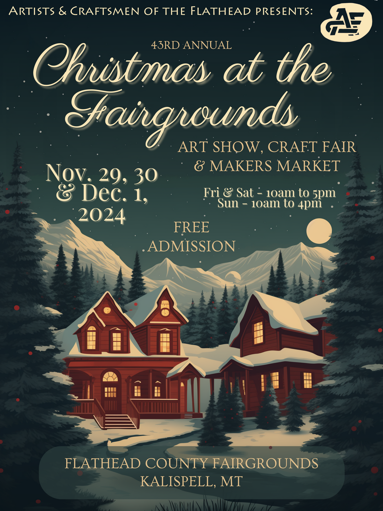 ACF 2023 Christmas Show Members' Booth Fee Artists and Craftsmen of