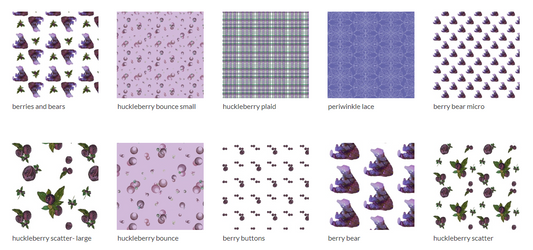 Mountain Berry Fabric Designs